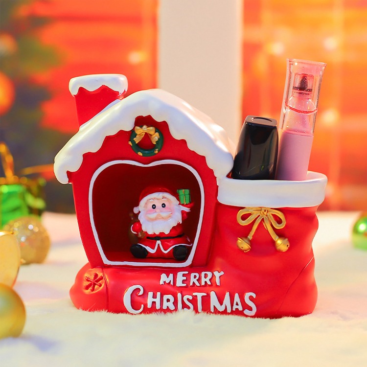 Christmas 聖誕節 禮物 交換禮物 聖誕老人 置物盒 聖誕造型 聖誕 造型 辦公桌 擺飾 聖誕造型置物盒-細節圖5