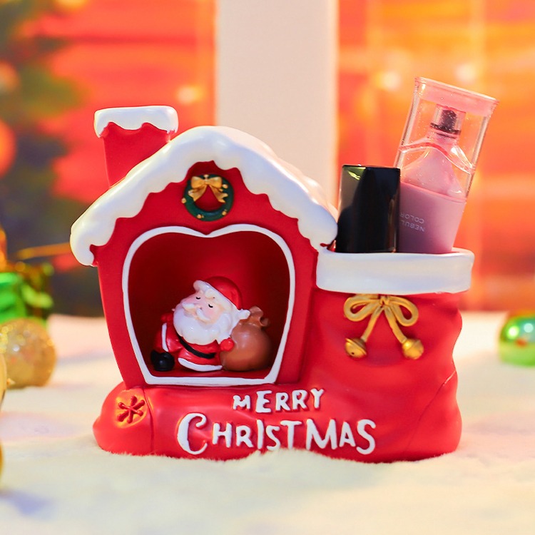 Christmas 聖誕節 禮物 交換禮物 聖誕老人 置物盒 聖誕造型 聖誕 造型 辦公桌 擺飾 聖誕造型置物盒-細節圖6