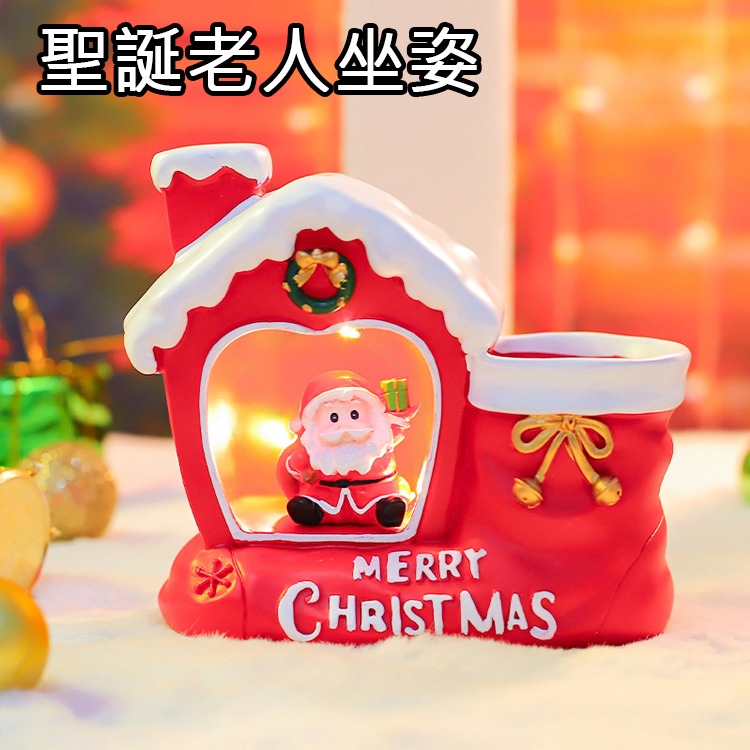 Christmas 聖誕節 禮物 交換禮物 聖誕老人 置物盒 聖誕造型 聖誕 造型 辦公桌 擺飾 聖誕造型置物盒-細節圖8
