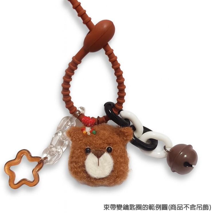 多功能矽膠束線帶 收納綁帶 理線器 鑰匙掛環 掛繩 吊飾掛繩 環保 耐用 電線收納 袋口封口 收納 束線帶 矽膠 束帶-細節圖8