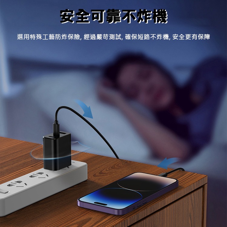 GaN 氮化鎵 30W 三口快速充電器 TYPE-C PD快充 快速充電 QC3.0 快充頭 旅充頭 電源供應器-細節圖5