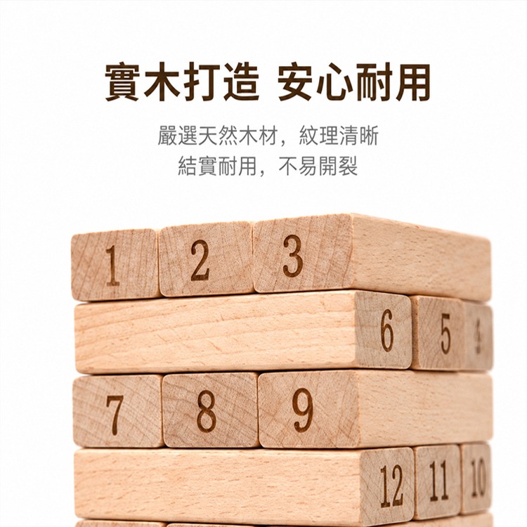數字疊疊樂 疊疊高 桌遊 積木玩具 實木 玩具 兒童益智玩具 親子互動 玩具 禮物 生日 聖誕 交換禮物 積木疊疊樂-細節圖2