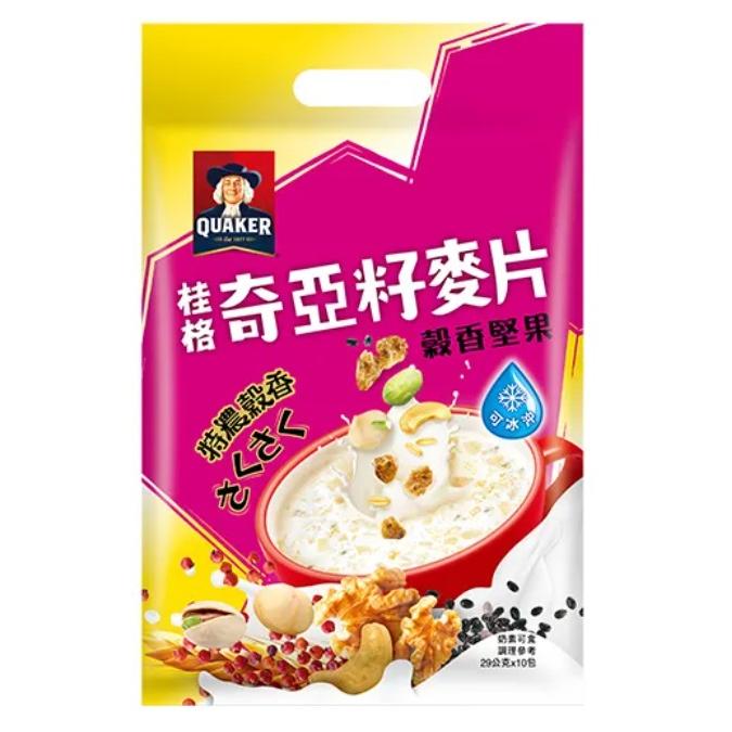 【啾啾蛋小舖】桂格QUAKER。奇亞籽麥片(特濃鮮奶/黑穀堅果/藜麥核桃/草莓歐蕾/鮮奶減糖/重乳鮮奶/穀香堅果)-細節圖3