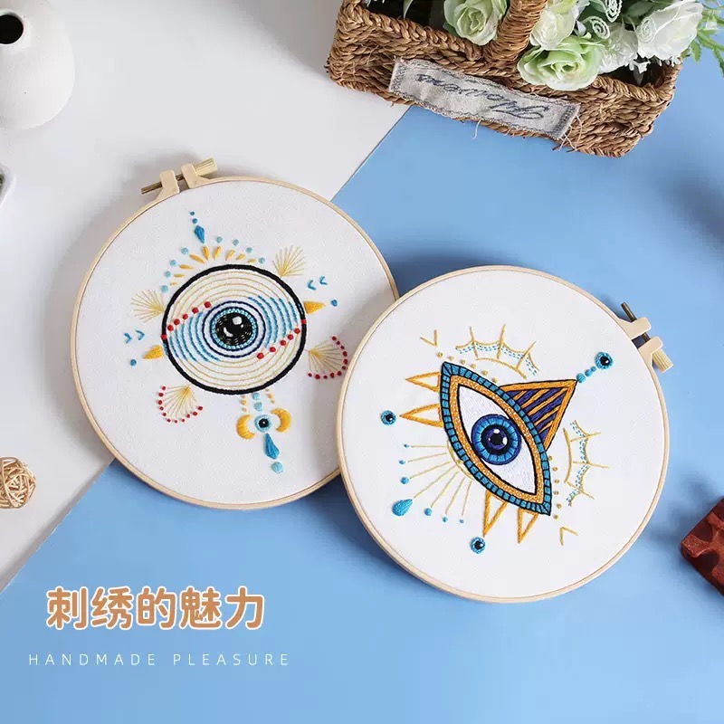 占卜遠古神秘之眼星體月亮🌜原創新款diy手工刺繡材料包套件 英文-細節圖3