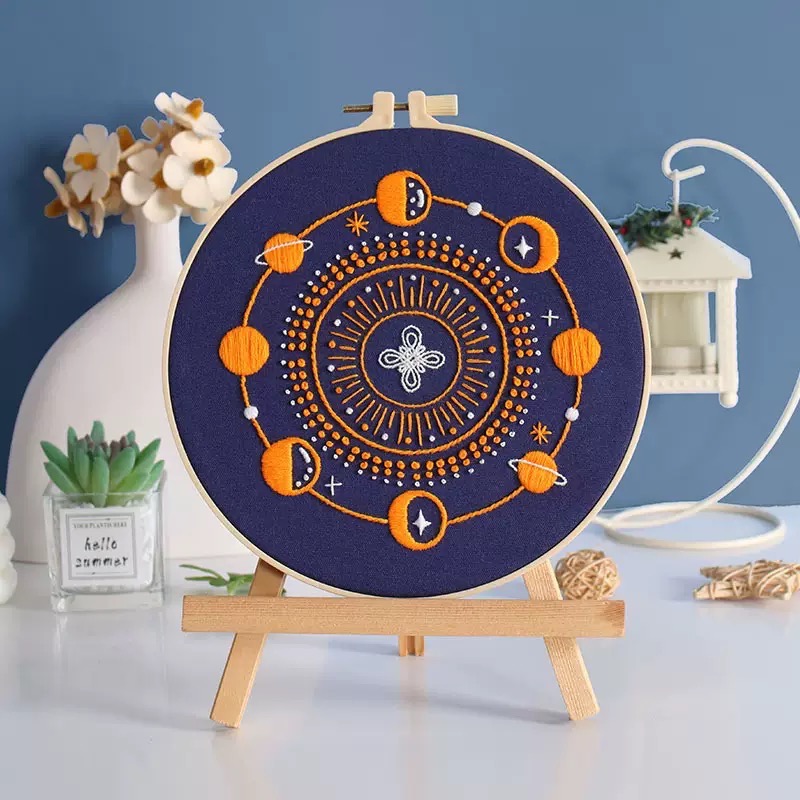 占卜遠古神秘之眼星體月亮🌜原創新款diy手工刺繡材料包套件 英文-規格圖3