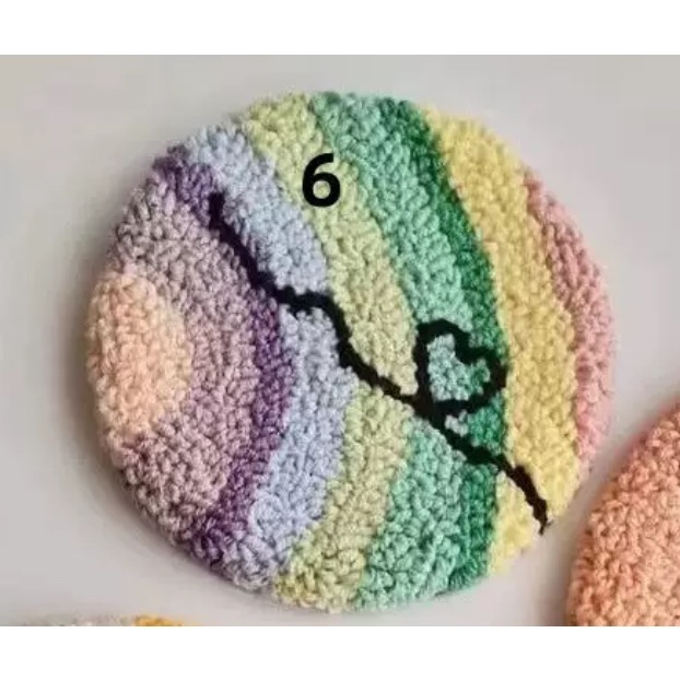 彩色圓形⭕️杯墊