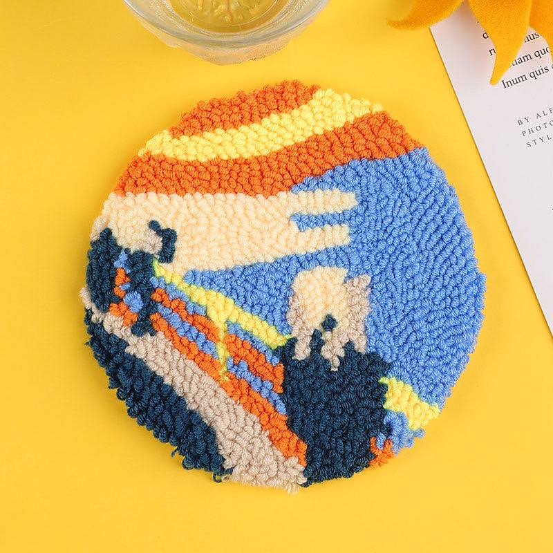 俄羅斯戳戳繡手工diy杯墊毛線裝飾畫戳戳樂零基礎材料包套裝禮物-規格圖6