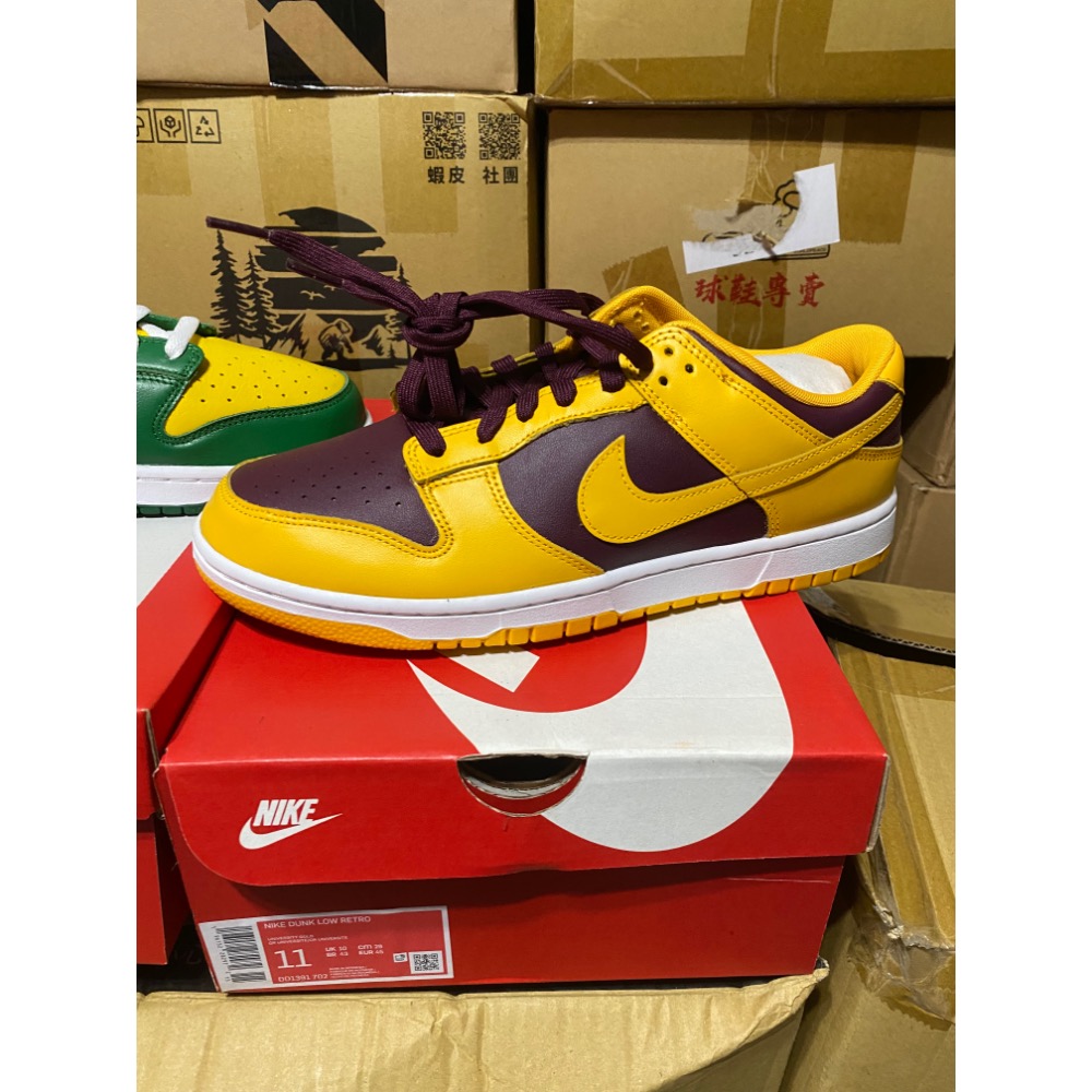 NIKE DUNK 巴西+黃紅 US 11號各一-細節圖3