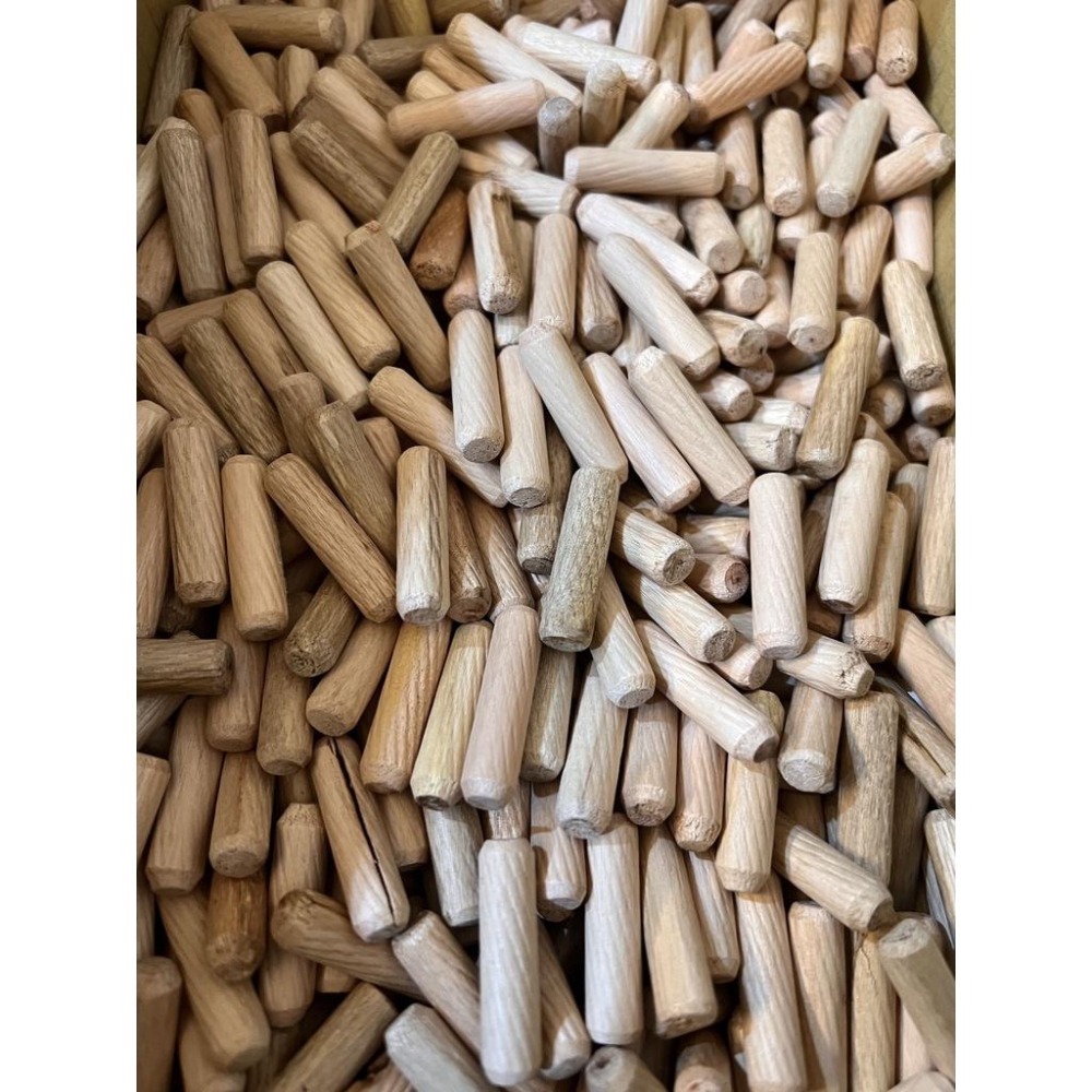 圓木榫 木釘 木塞 木銷 直紋 螺旋紋 台灣製 高品質 拼板接合 系統櫃 櫥櫃 廚具  30mm 25mm-細節圖2