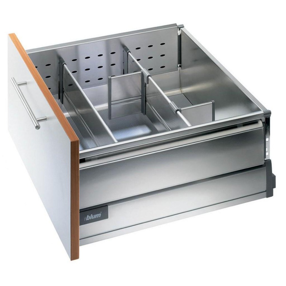 【五金殿】進口奧地利Blum （五金界的賓利）高高鋁灰雙層側牆抽 洞洞抽 鋁抽 鋁鎂抽 配件-細節圖2