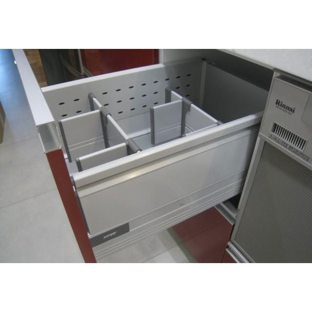 【五金殿】進口奧地利Blum （五金界的賓利）高高鋁灰雙層側牆抽 洞洞抽 鋁抽 鋁鎂抽 配件-細節圖6