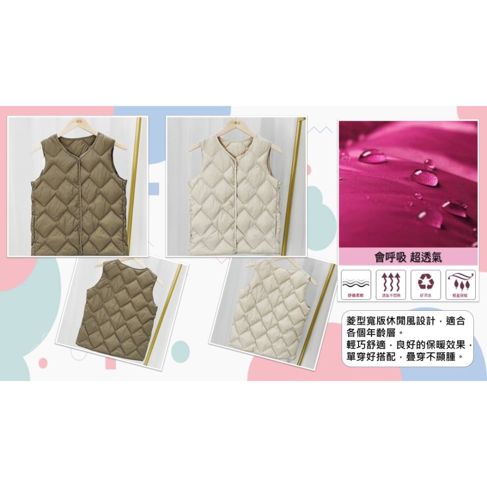 外銷日本連鎖品牌同款輕羽絨背心，最後零碼出清，售完為止-細節圖2