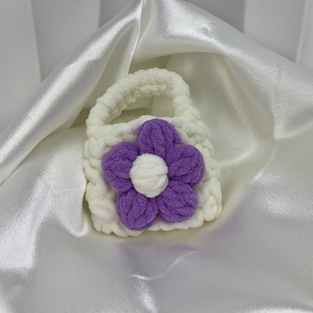 ||董飾 純銀飾品|| 花花針織耳機包-細節圖5