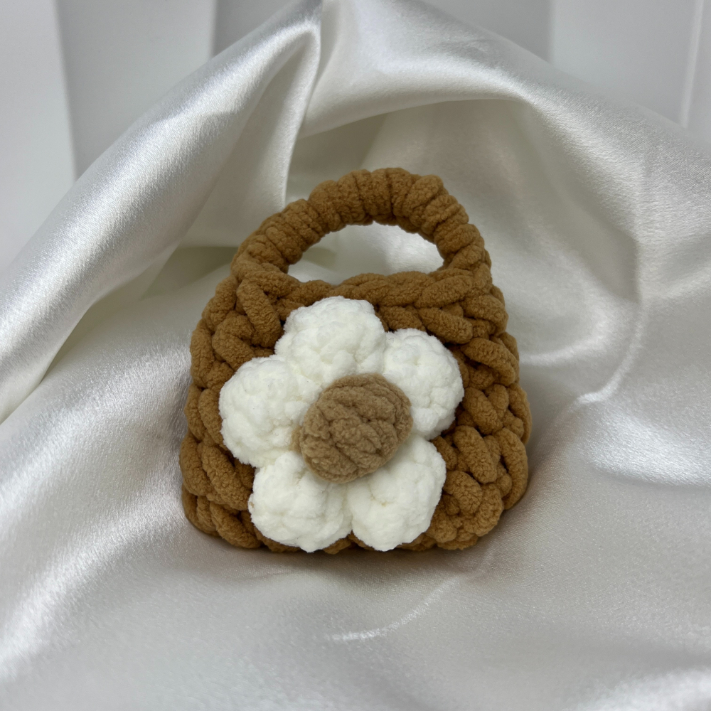 ||董飾 純銀飾品|| 花花針織耳機包-細節圖6