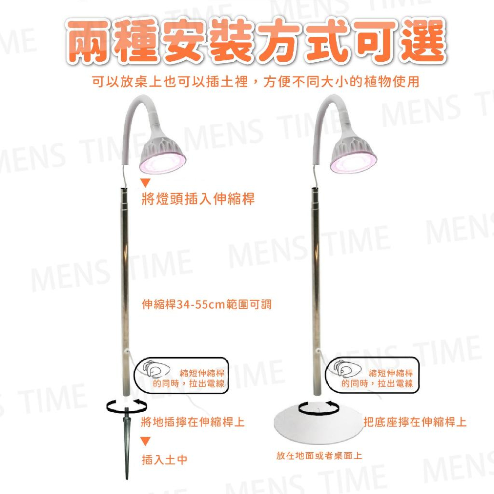 【台灣現貨⚜️定時開關 仿太陽全光譜】全光譜植物燈 植物燈 植物生長燈 led 植物燈 遙控款 植物燈全光譜 多肉植物燈-細節圖8