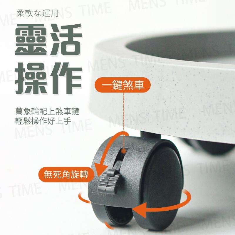 【台灣現貨⚜️自帶蓄水盒 一鍵剎車】移動托盤 花盆底盤 水盤 接水盤 盆栽底盤 花盆托盤 盆栽水盤 花盆底座 塑膠底盤-細節圖4