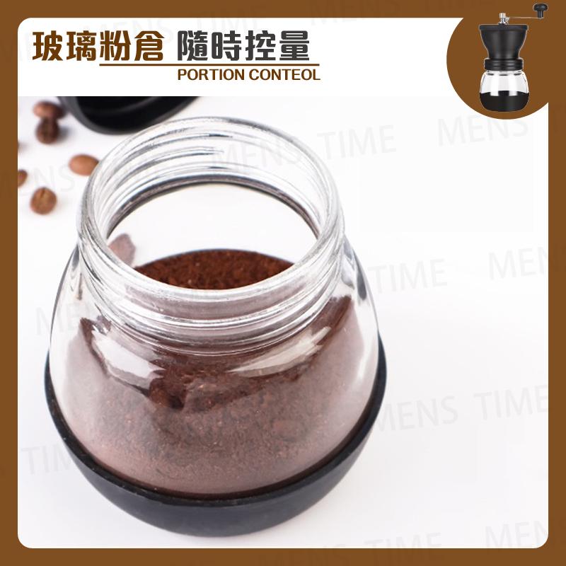 【台灣現貨⚜️可調節粗細 玻璃密封罐】磨豆機 手搖磨豆機 磨粉機 研磨機 研磨器 咖啡磨豆機 磨粉器 咖啡研磨機 咖啡豆-細節圖4