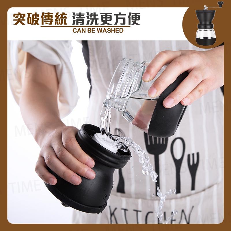 【台灣現貨⚜️可調節粗細 玻璃密封罐】磨豆機 手搖磨豆機 磨粉機 研磨機 研磨器 咖啡磨豆機 磨粉器 咖啡研磨機 咖啡豆-細節圖9