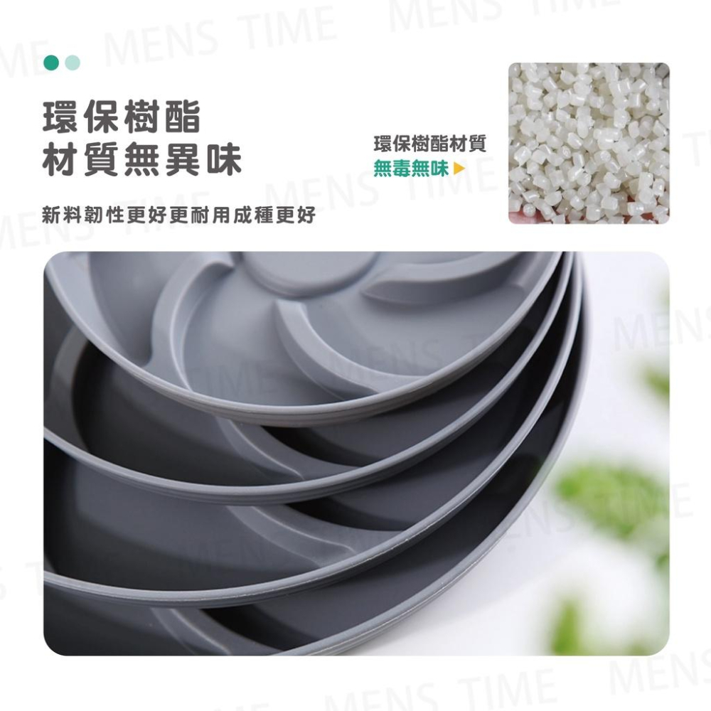 【台灣現貨⚜️強韌耐摔 儲水量大】花盆底盤 水盤 接水盤 滴水盤 盆栽底盤 花盆托盤 盆栽水盤 花盆底座 塑膠底盤 盆栽-細節圖4