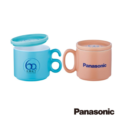 PANASONIC 台灣松下 電器創業 60週年紀念杯 SP-2388【粉紅色+水藍色，二入組】