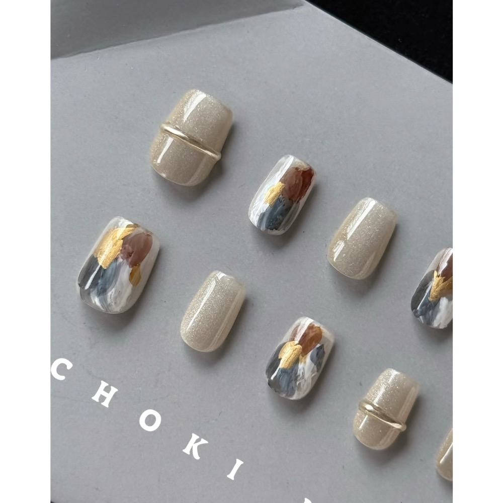 Choki【北歐畫染】穿戴甲 新短方-細節圖3