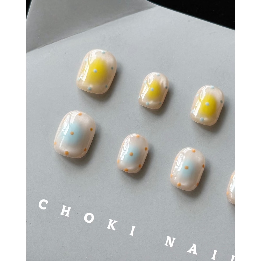 Choki【海鹽芒果凍】穿戴甲 短方圓-細節圖2