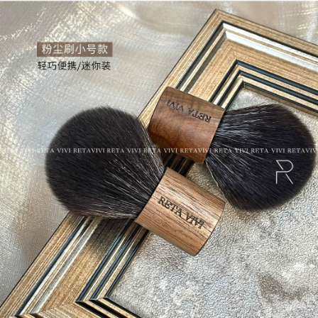 *RETA VIVI *美甲粉塵刷 短柄胡桃木 /優質尼龍毛/ 易攜帶 /輕鬆除塵-細節圖6
