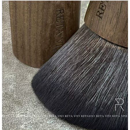 *RETA VIVI *美甲粉塵刷 短柄胡桃木 /優質尼龍毛/ 易攜帶 /輕鬆除塵-細節圖8