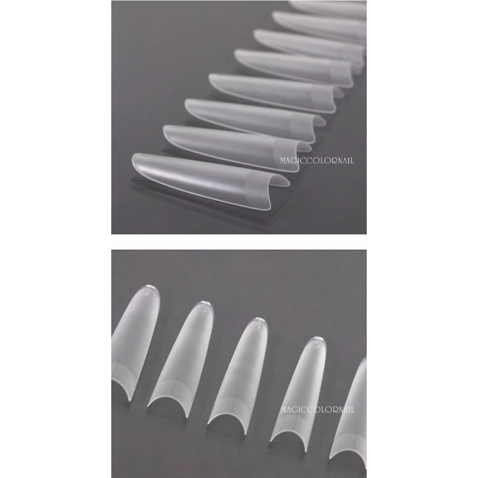 MC系列 - C+弧美甲貼片/細狗長尖圓&長橢圓甲片/短T型&短橢圓甲片/免刻磨淺貼半貼甲片-細節圖6