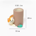 療癒系擺件/張嘴軟萌動物筆筒/童趣可愛卡通化妝刷收納筒筆筒-規格圖10