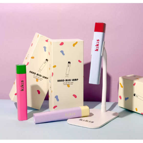 KIKIS-手持美甲一字燈/小型便攜蓄電美甲燈/速乾迷你燈/支架-細節圖2