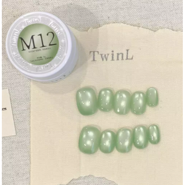 TwinL -系列M01-16 月亮上的你缎光貓眼(預購)/日系美甲光療膠罐裝甲油膠5g-規格圖9