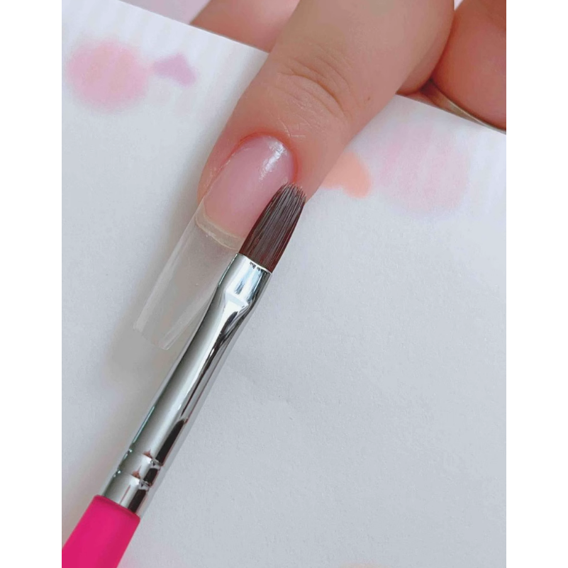 pinkmolly -  美甲專用美甲筆/建構筆加長拉線筆/新火龍果色筆桿-細節圖7