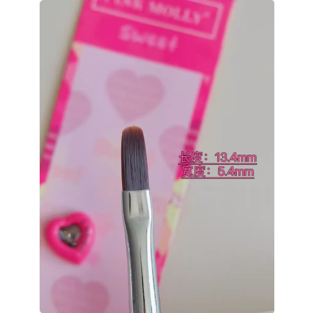 pinkmolly -  美甲專用美甲筆/建構筆加長拉線筆/新火龍果色筆桿-規格圖10
