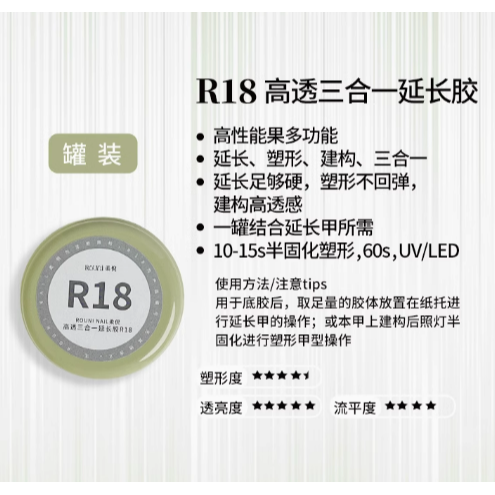 * ROUNI柔倪系列 *小彩瓶功能膠系列15g/罐装功能膠28g-規格圖11