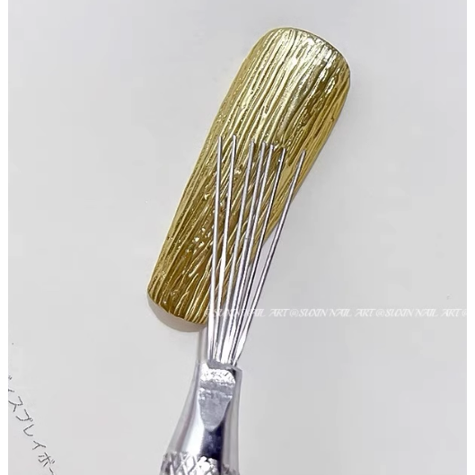 美甲工具/七針筆/拉絲工具/多頭可彎曲不鏽鋼手柄-細節圖6