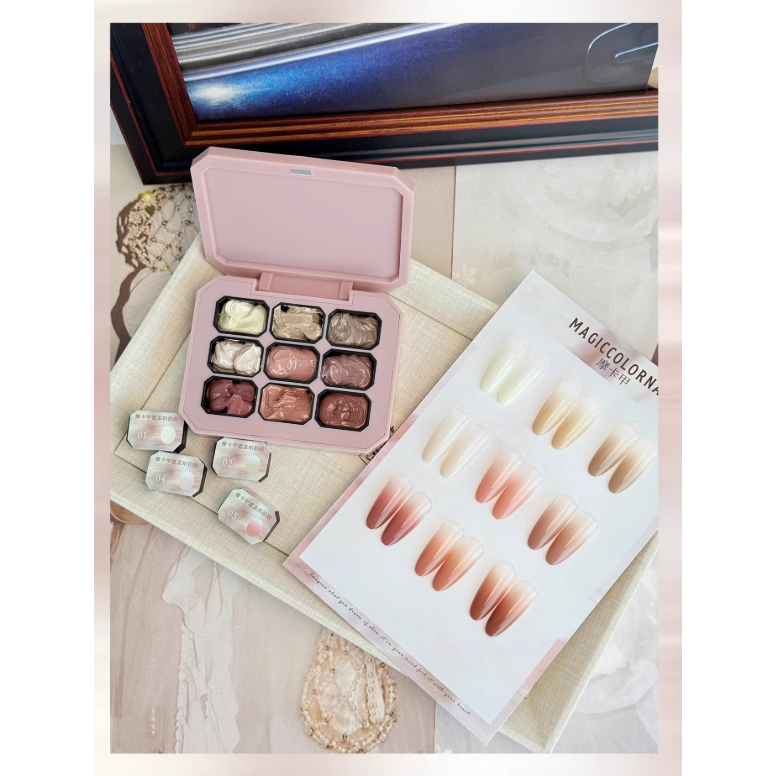 * MC * 摩卡甲美甲遮瑕拍拍膠 / 霧面遮瑕可酒精擦洗 / 漸變高飽和凝膠-細節圖11