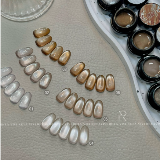 * RETA VIVI * 月光貓眼膠 2.5g & 5g / 清透顯白 / 百搭貓眼-細節圖5