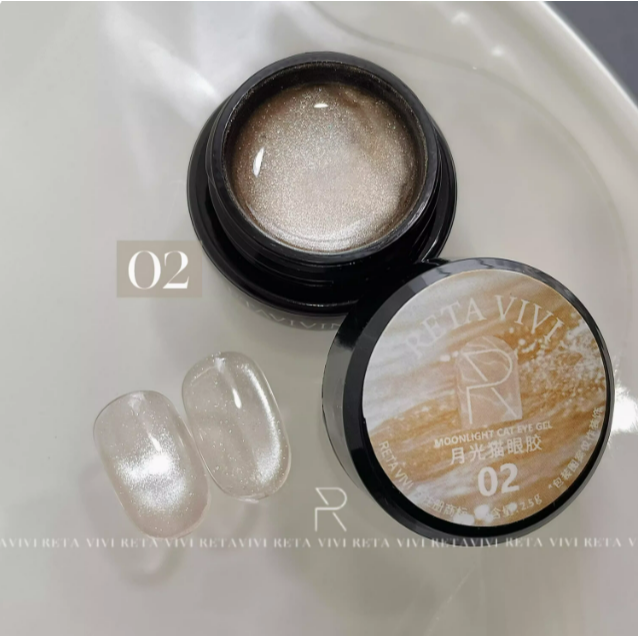 * RETA VIVI * 月光貓眼膠 2.5g & 5g / 清透顯白 / 百搭貓眼-規格圖8