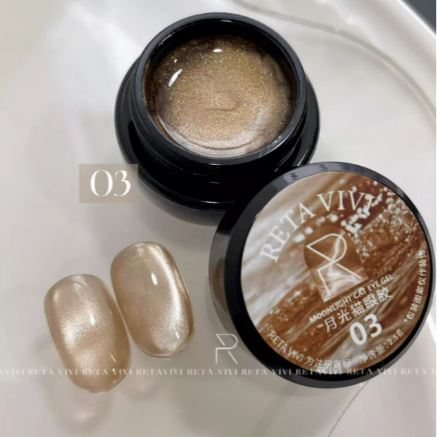 * RETA VIVI * 月光貓眼膠 2.5g & 5g / 清透顯白 / 百搭貓眼-規格圖8