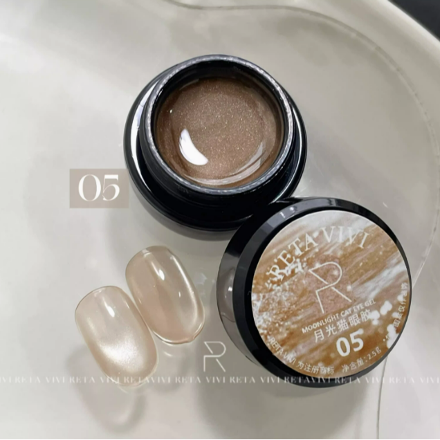 * RETA VIVI * 月光貓眼膠 2.5g & 5g / 清透顯白 / 百搭貓眼-規格圖8