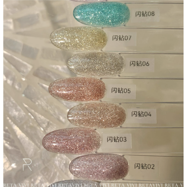 * RETA VIVI * 12色爆閃閃鑽膠 2.5g & 5g-細節圖2
