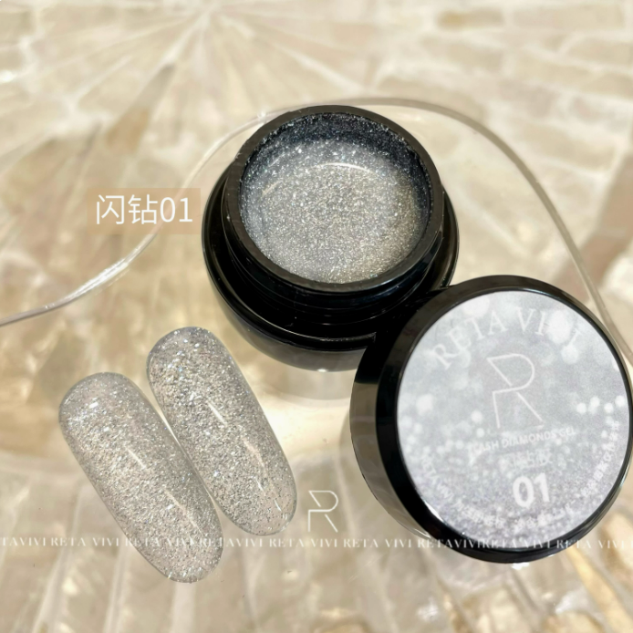 * RETA VIVI * 12色爆閃閃鑽膠 2.5g & 5g-規格圖6