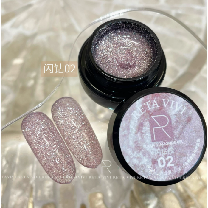 * RETA VIVI * 12色爆閃閃鑽膠 2.5g & 5g-規格圖6