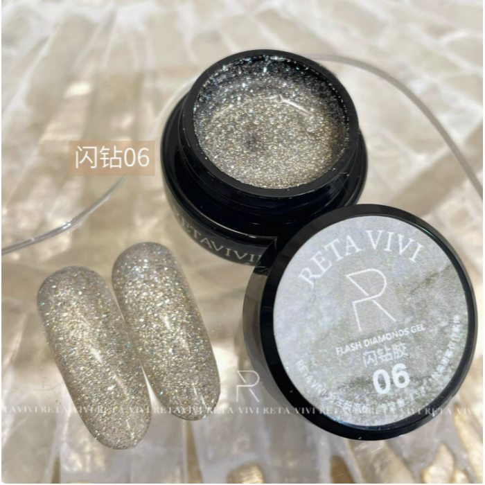 * RETA VIVI * 12色爆閃閃鑽膠 2.5g & 5g-規格圖6