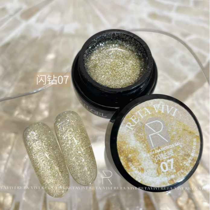 * RETA VIVI * 12色爆閃閃鑽膠 2.5g & 5g-規格圖6