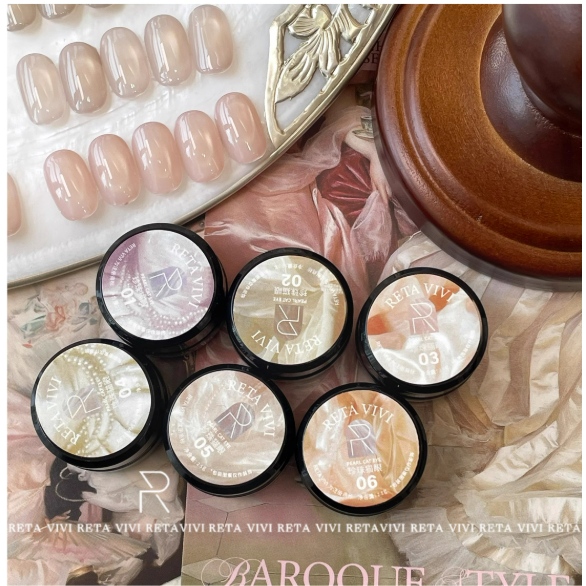 * ETA VIVI * 珍珠貓眼膠 2.5g & 5g /溫柔細膩百搭罐裝凝膠-細節圖2