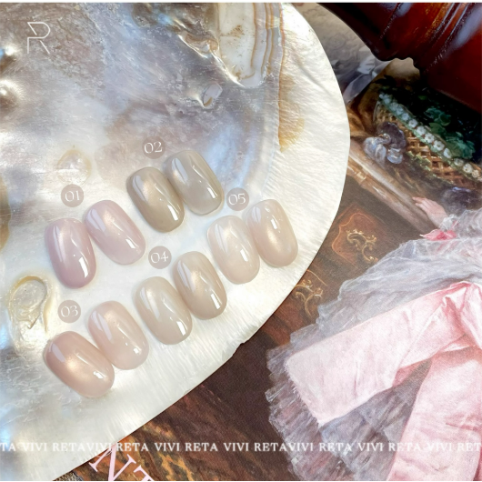 * ETA VIVI * 珍珠貓眼膠 2.5g & 5g /溫柔細膩百搭罐裝凝膠-細節圖3