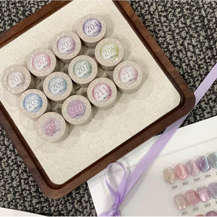 * TwinL * 愛你滿滿柔光貓眼系列201-212 罐裝3g / 日系美甲凝膠-細節圖2