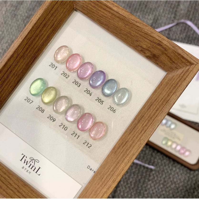 * TwinL * 愛你滿滿柔光貓眼系列201-212 罐裝3g / 日系美甲凝膠-細節圖7